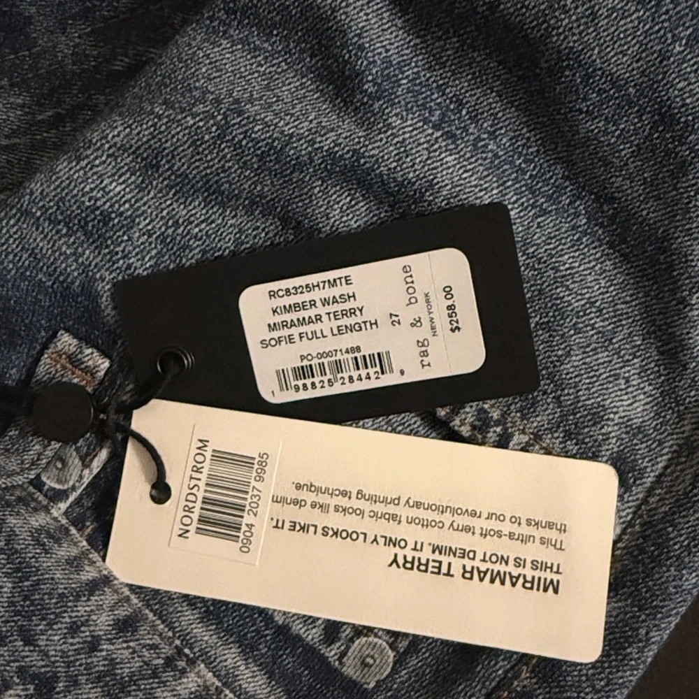 rag & bone miramar sofie sweatpant jeans 🆕 - Picture 8 of 8
